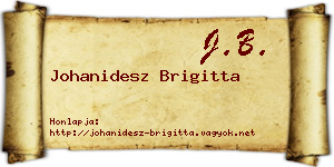 Johanidesz Brigitta névjegykártya